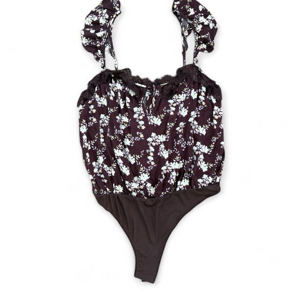 Free People Floral Brown Tank Top - Picture 4 of 7